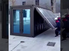 20FT ανθεκτικό σε σεισμούς επεκτάσιμο σπίτι εμπορευματοκιβωτίου με μπάνιο