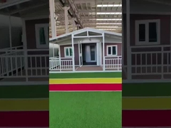 Προσυσκευασμένο πολυτελές εμπορικό εμπορευματοκιβώτιο πολυτελές σπίτι μοντέρνο πυρόστακτο 4 υπνοδωμάτια εμπορευματοκιβώτιο