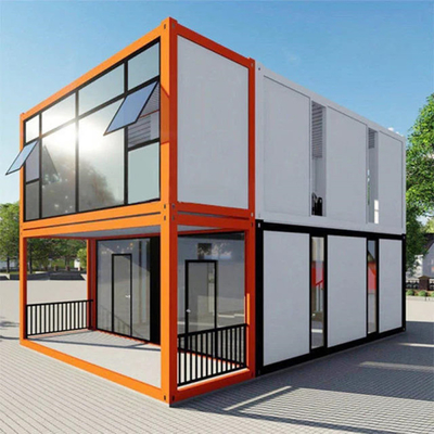 Εύκολη εγκατάσταση Flat Pack Container House για αποθήκη με δομή ελαφρού χάλυβα