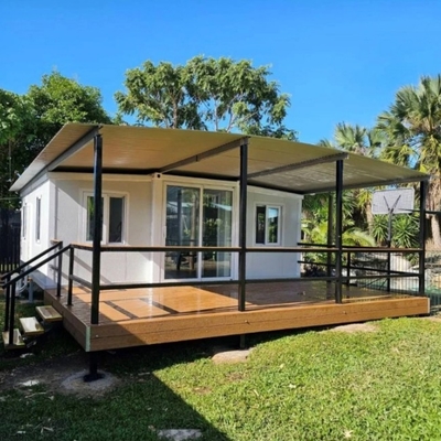20FT 40FT Prefab επεκτάσιμη κατοικία / πολυτελή πλοία εμπορευματοκιβωτίων κατοικίες Γραφεία κτίριο Q235 Q345B