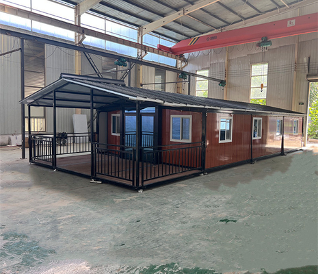 Κινητό 20ft 40ft Shipping Container House πολυτελή με βεράντα